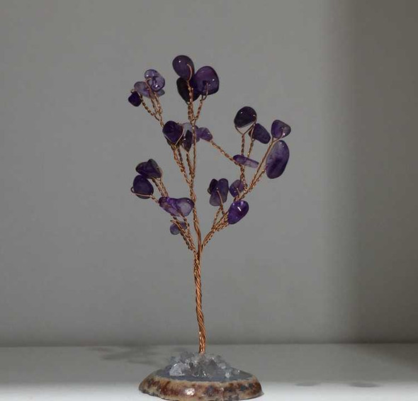 Luxury Artisan gemstone tree amythis stone Premium Design Showcase