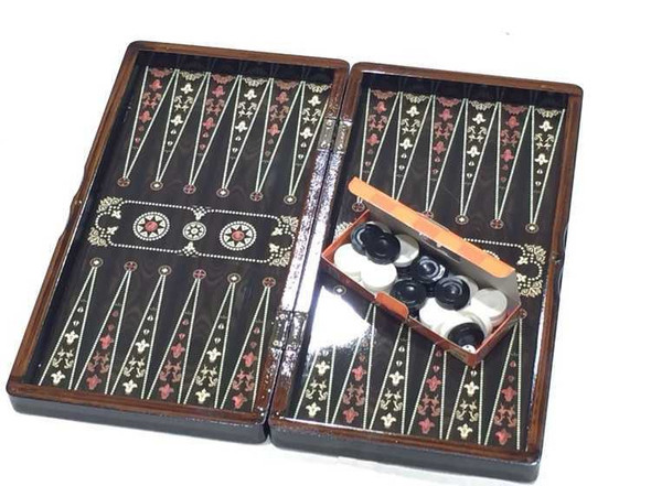 Handcrafted Stunning backgammon set 40x40 cm , chess board Lifestyle Visual