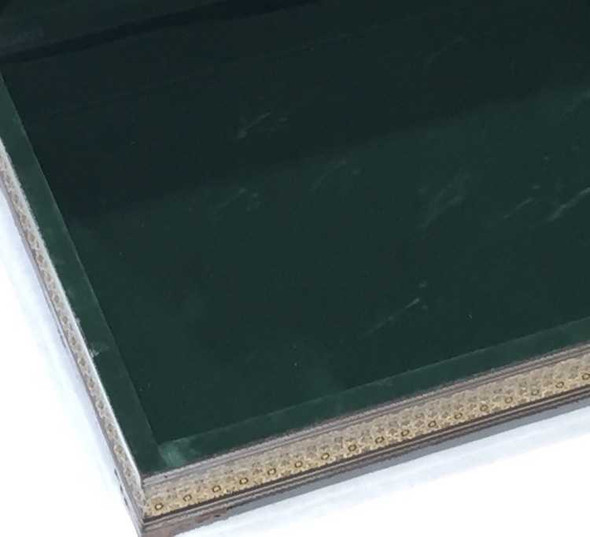 A professional product display shot of the 40x30 cm assorted painted pattern Khatamkari storage box positioned against a neutral studio background.