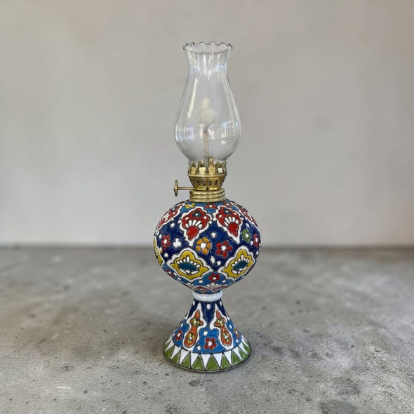 Exclusive Handcrafted "eternal Flame" Hand-enamel Lamp Fine Craftsmanship Detail