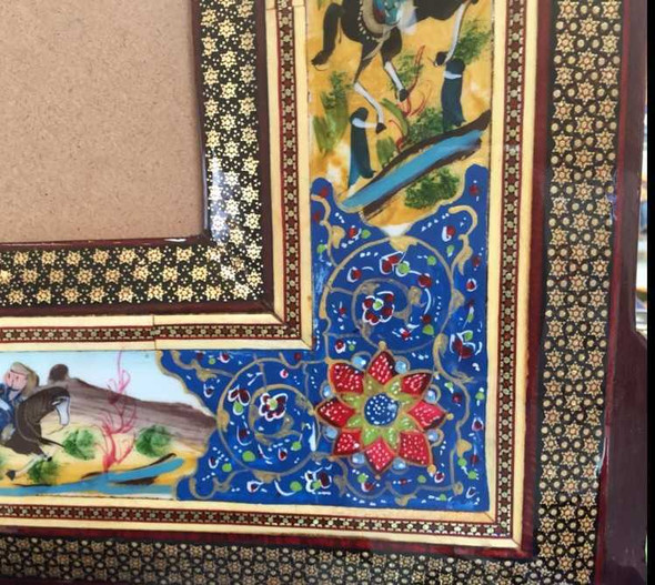 Handcrafted Artisan Hand painted frame 85x53 Lifestyle Visual