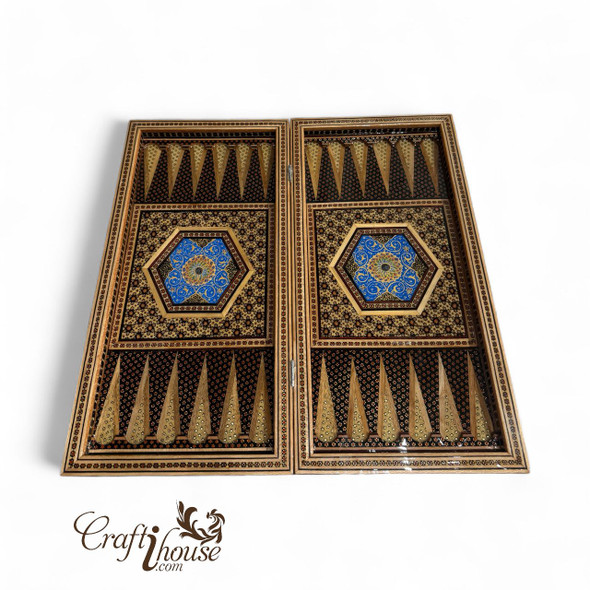 Exclusive Luxury Khatamkari Backgammon & Chess Board Set Heritage Collection View