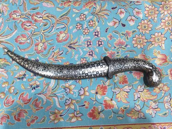 Engraved Metal Dagger 37 Cm | Premium Handcrafted Memento | High-end Gift - Luxury Handcrafted Art Craftihouse Dubai
