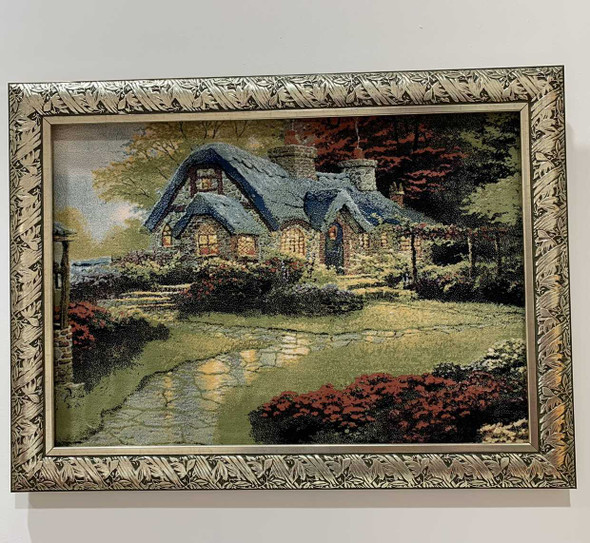 Luxury Wall Decor Carpet With Silver Frame Premium Design Showcase