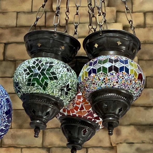 mosaic ceiling Turkish candle holders