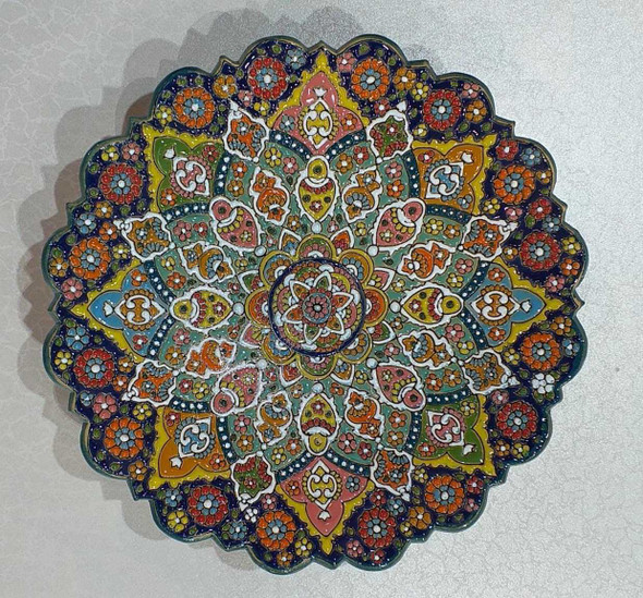 Artisan Hand Painted Clay Plate | Premium Premium Gift - Luxury Handcrafted Art Craftihouse Dubai