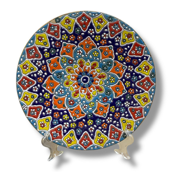 Handcrafted Handmade Textured Embossed Wall Hanging Plate – Luxury Decor - Luxury Handcrafted Art Craftihouse Dubai