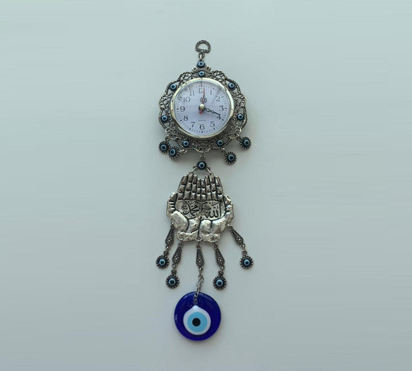 Craftihouse collection decorative hanging clock, a perfect fusion of artistry and meaningful protective symbolism.