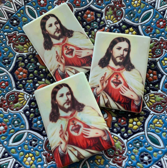 Luxury Ceramic Magnets Jesus 7x5 Cm Premium Design Showcase