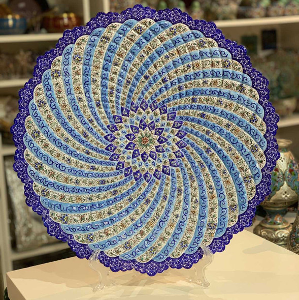 Exclusive Artisan Hand painted wall hanging Fine Craftsmanship Detail