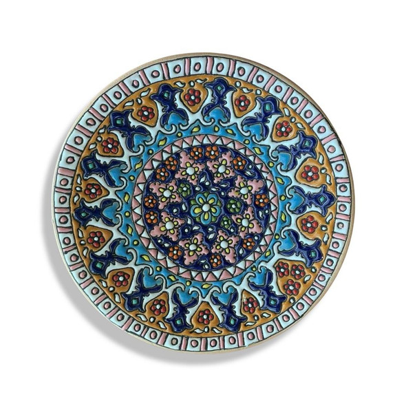 Designer Hand-Painted Ceramic Sweet Serving Plate 16cm – Wedding Gift - Luxury Handcrafted Art Craftihouse Dubai