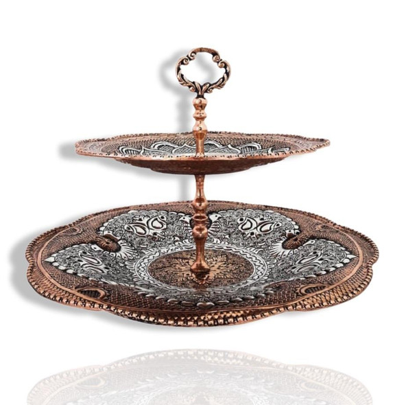 Exclusive Artisan 2 tier sweet tray Fine Craftsmanship Detail