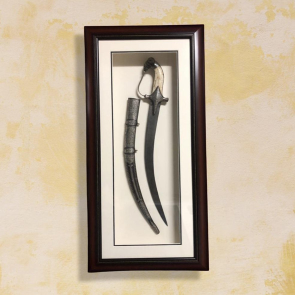 Engraved Sword Framed 110x40 Cm Retirement | Premium Handcrafted Memento | High-end Gift - Luxury Handcrafted Art Craftihouse Dubai