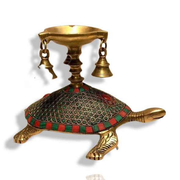 Luxury Persian Turtle Candle Stand Statue Premium Design Showcase