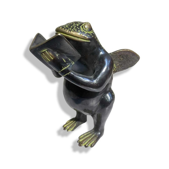 Luxury Artisan brass reading frog 14 Premium Design Showcase