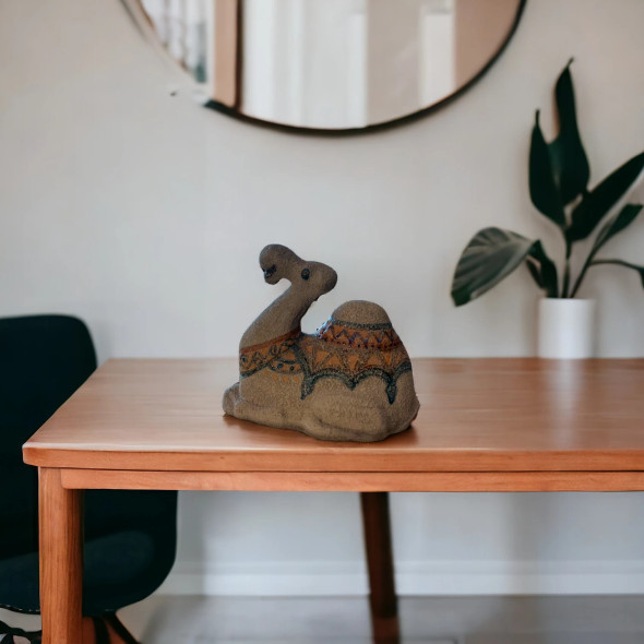 Craftihouse heritage collection ceramic sculpture, featuring a beautifully crafted, vintage-style camel.