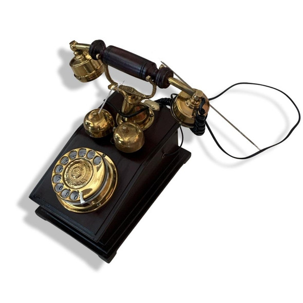 Desktop Phone Vintage Inspired Telephone | High-end Boutique Souvenir | Crafted In Dubai - Luxury Handcrafted Art Craftihouse Dubai