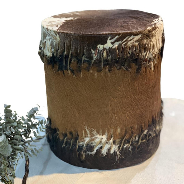Luxury Percussion Drum with Brown Natural Skin Premium Design Showcase