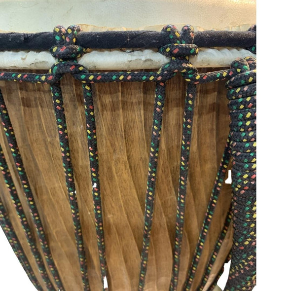 Artisan Handmade percussion drum with hand carved wooden base High-Resolution Product Shot