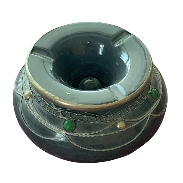 Handcrafted Moroccan ceramic ashtray 20 cm – Luxury Decor - Luxury Handcrafted Art Craftihouse Dubai