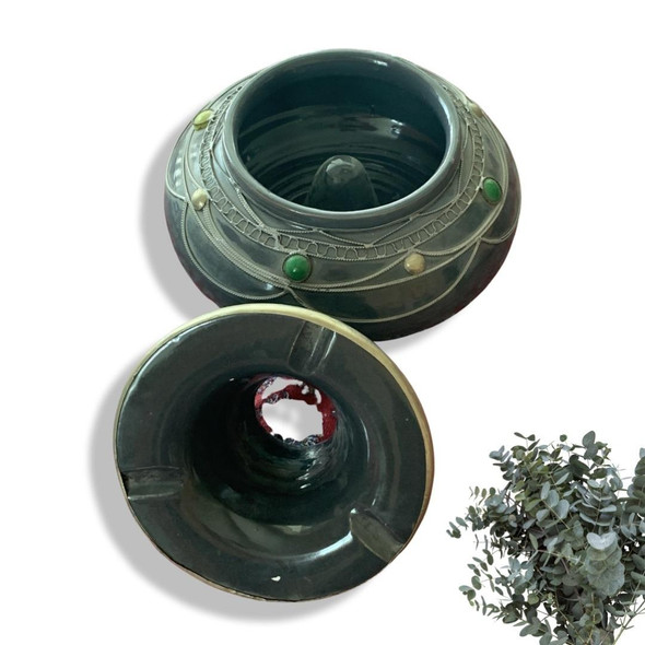 Handcrafted Moroccan ceramic ashtray 20 cm – Luxury Decor - Luxury Handcrafted Art Craftihouse Dubai