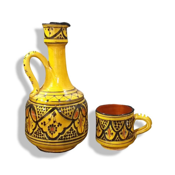 Luxury Handcrafted ceramic set jug and mug set Premium Design Showcase