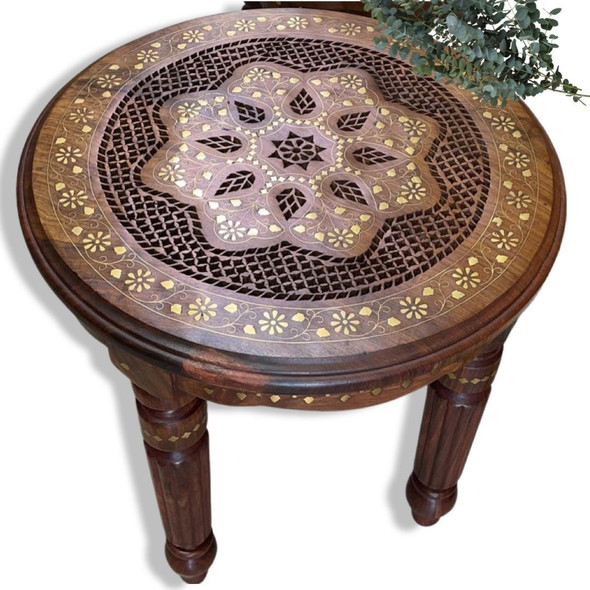 Luxury Coffee Table Brass Inlaid Table 16” Idea New Home Home Furniture Premium Design Showcase