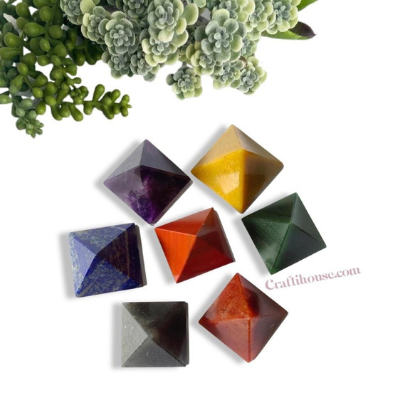 Luxury Seven Chakra Pyramids Premium Design Showcase