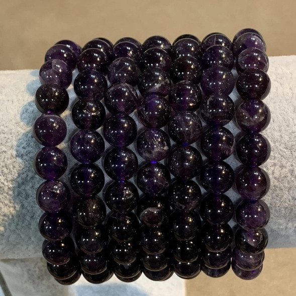Luxury Artisan Amethyst Gemstone Elasticated Beaded Premium Design Showcase
