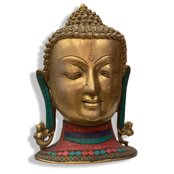 Luxury Artisan Unique Buddha head brass Premium Design Showcase