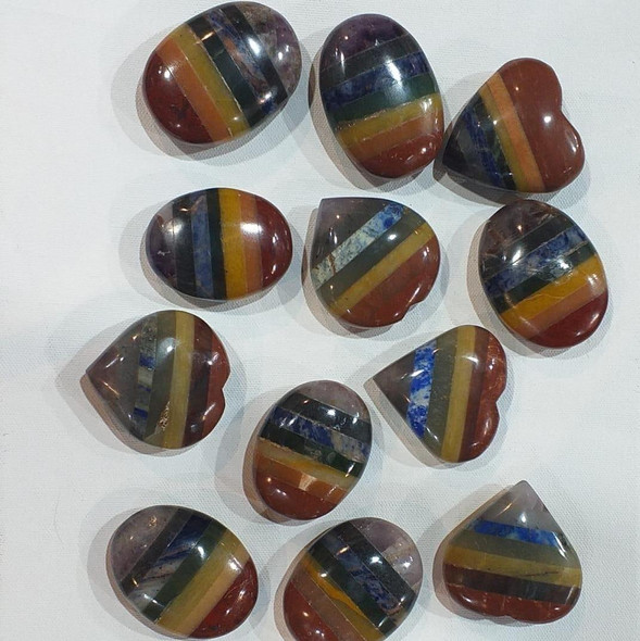 Luxury Seven Chakra Assorted Shape Stone Premium Design Showcase