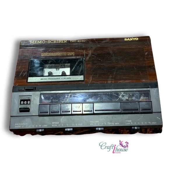 Vintage Realistic Cassette Player Second Hand Stereo Cassette Player | Sophisticated Middle Eastern Art & Home Anchor - Luxury Handcrafted Art Craftihouse Dubai