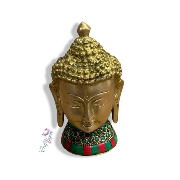 Luxury Artisan Buddha Head Statue Smiling Premium Design Showcase