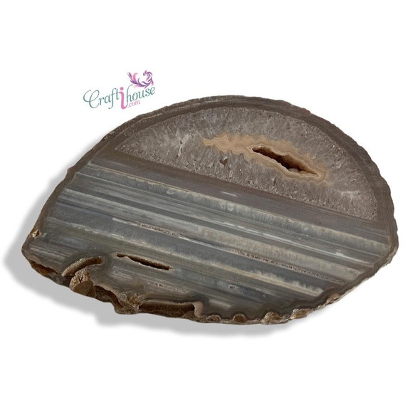 Agate Stone Sliced | Luxury Artisan Heart Stone | Unique Natural Decor - Luxury Handcrafted Art Craftihouse Dubai