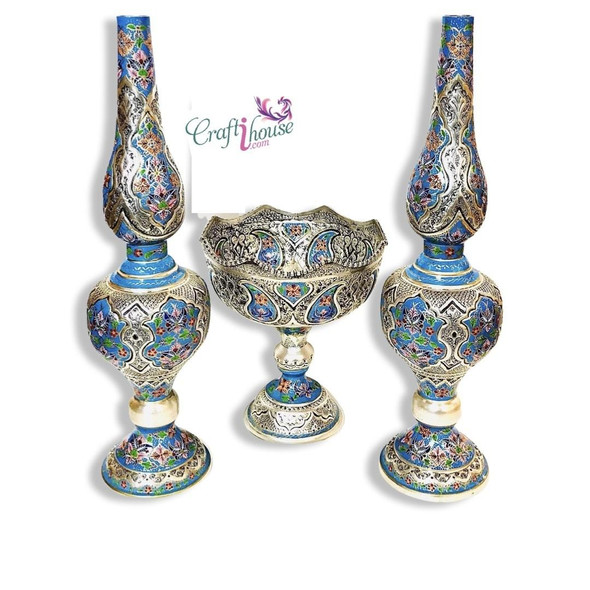Luxury Uae Silver Plated Copper Sophisticated Premium Design Showcase
