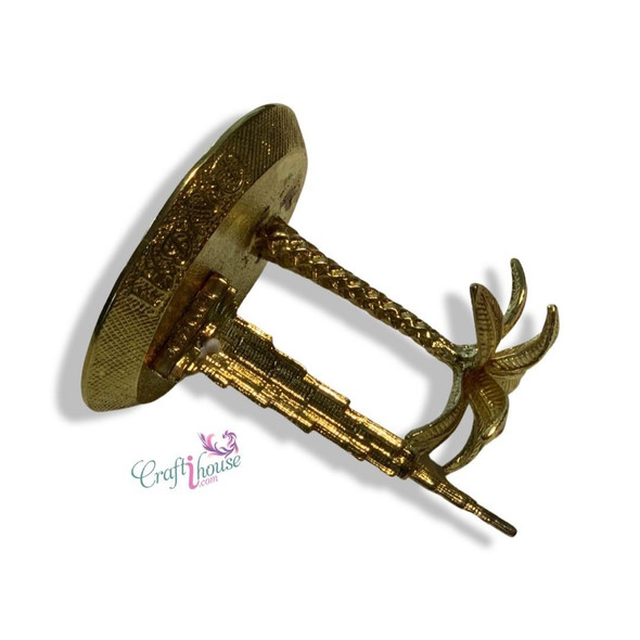 Golden Palm Tree Statue Burj Artisan Ceramic Magnet Unique Dubai Souvenir - Luxury Handcrafted Art Craftihouse Dubai