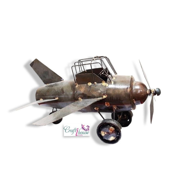 Metal Vintage Air Plane Model Home Air Plane | Luxury Heritage Decor & Unique Artisan Piece - Luxury Handcrafted Art Craftihouse Dubai