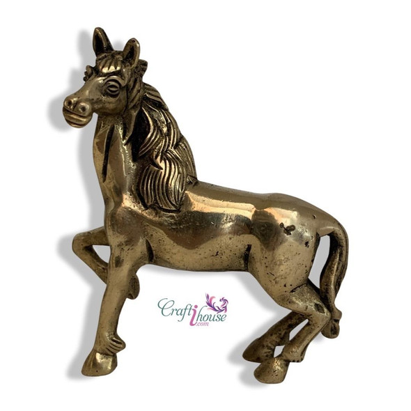 Arabian horse decorative 10 cm , brass Arabian horse 