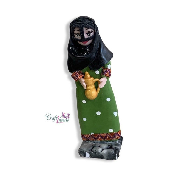 Arabian Girl Doll Set Of Traditional Magnetic Decor Elegant Cultural Memento - Luxury Handcrafted Art Craftihouse Dubai