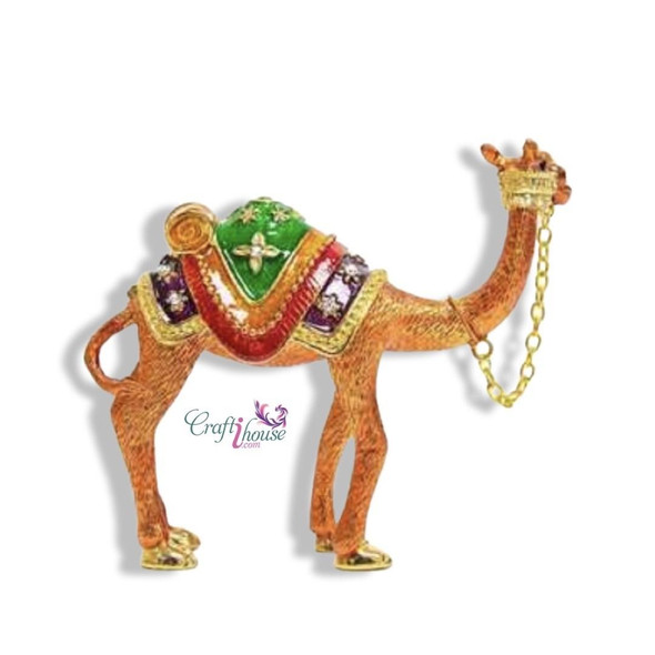 Metal Decorative Showpeice Camel Saudi | Handcrafted Metal Figurine | Traditional Desert Art - Luxury Handcrafted Art Craftihouse Dubai