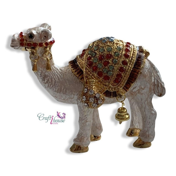 Camel Figurine Metal Camel Statue Artisan Ceramic Magnet Unique Dubai Souvenir - Luxury Handcrafted Art Craftihouse Dubai