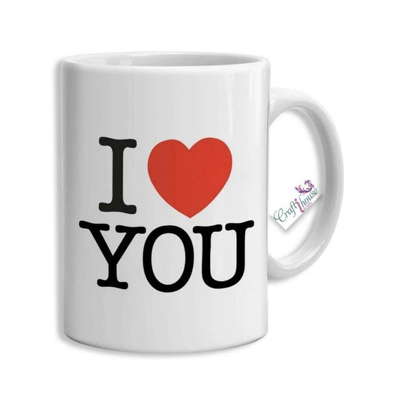 I Love You Valentine’s Gift | Elegant Porcelain Drinkware - Luxury Handcrafted Art Craftihouse Dubai