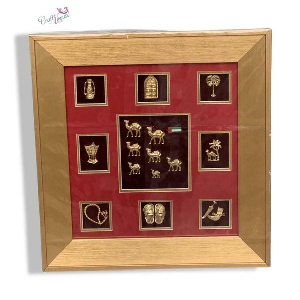 With Gold Plated Metal Traditional Magnetic Decor Elegant Cultural Memento - Luxury Handcrafted Art Craftihouse Dubai