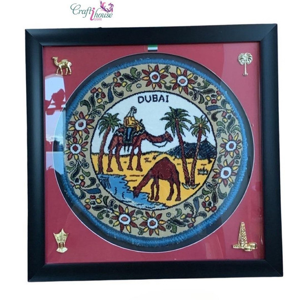 44x44cm unique artisan piece frame, highlighting the rich textile weaving sheen and deep structural matting board setup.