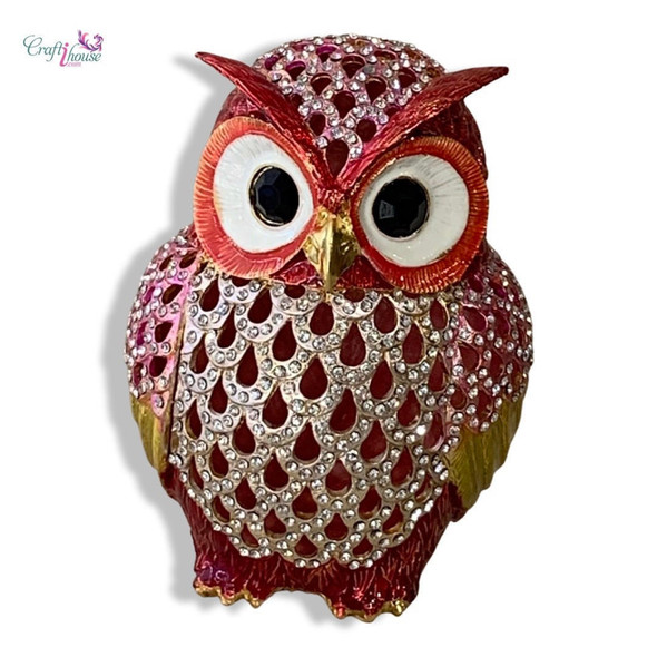 Owl Jewelry Box Surprise | Artisan Home Decor | Unique Middle Eastern Piece - Luxury Handcrafted Art Craftihouse Dubai