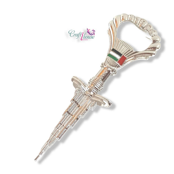 Burj Khalifa Bottle Opener Magnet | Premium Magnetic Artwork | Iconic Landmark Keepsake - Luxury Handcrafted Art Craftihouse Dubai