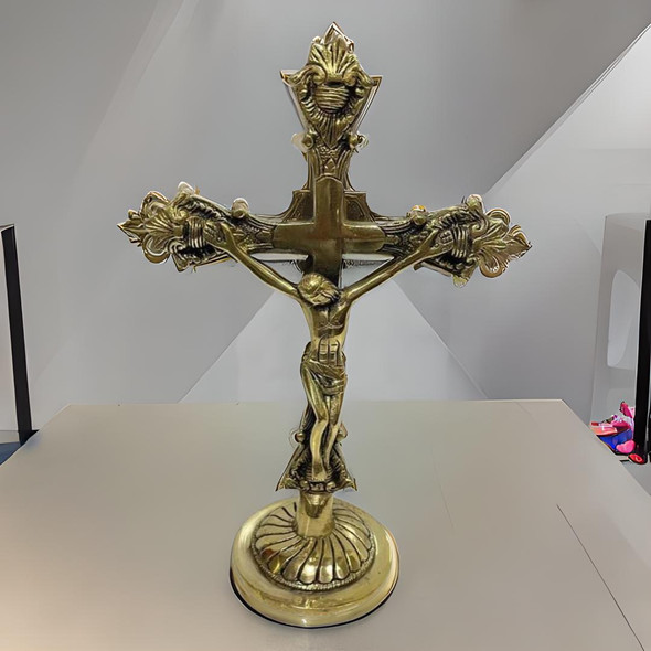 jesus brass statue