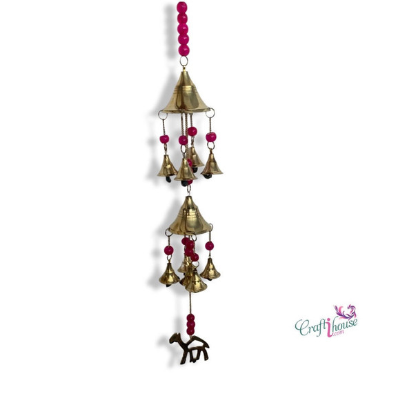 Brass Wind Chimes Hanging Wind | Sophisticated Boutique Accessory | Crafted In Dubai - Luxury Handcrafted Art Craftihouse Dubai