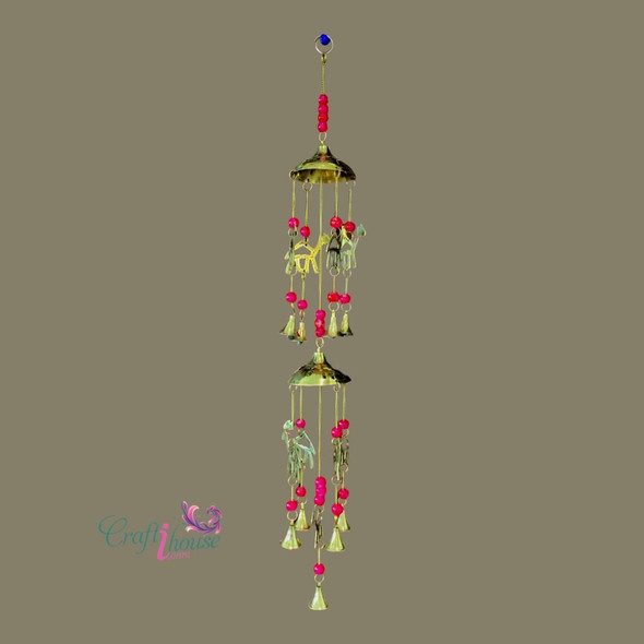 Brass Wind Chimes Hanging Wind Boutique Fridge Magnet Authentic Middle Eastern Art - Luxury Handcrafted Art Craftihouse Dubai
