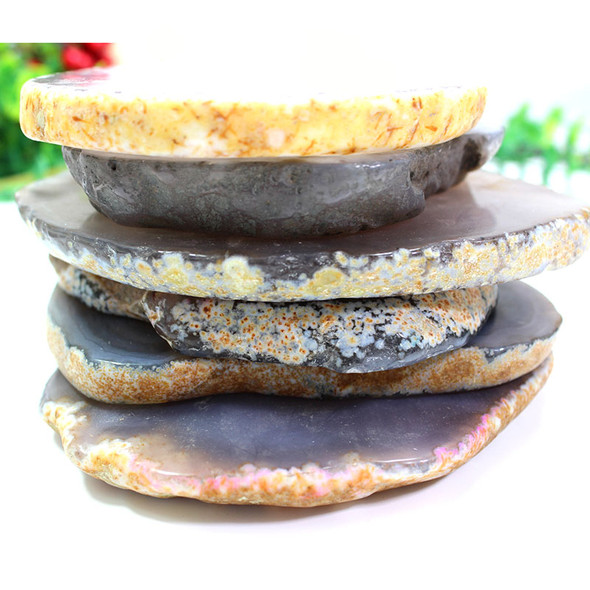 Natural Hand Made  Agate Slices For Home Decoration Or Tea Coaster